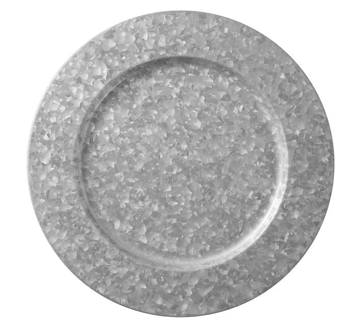 Galvanized Metal Charger | Pottery Barn (US)