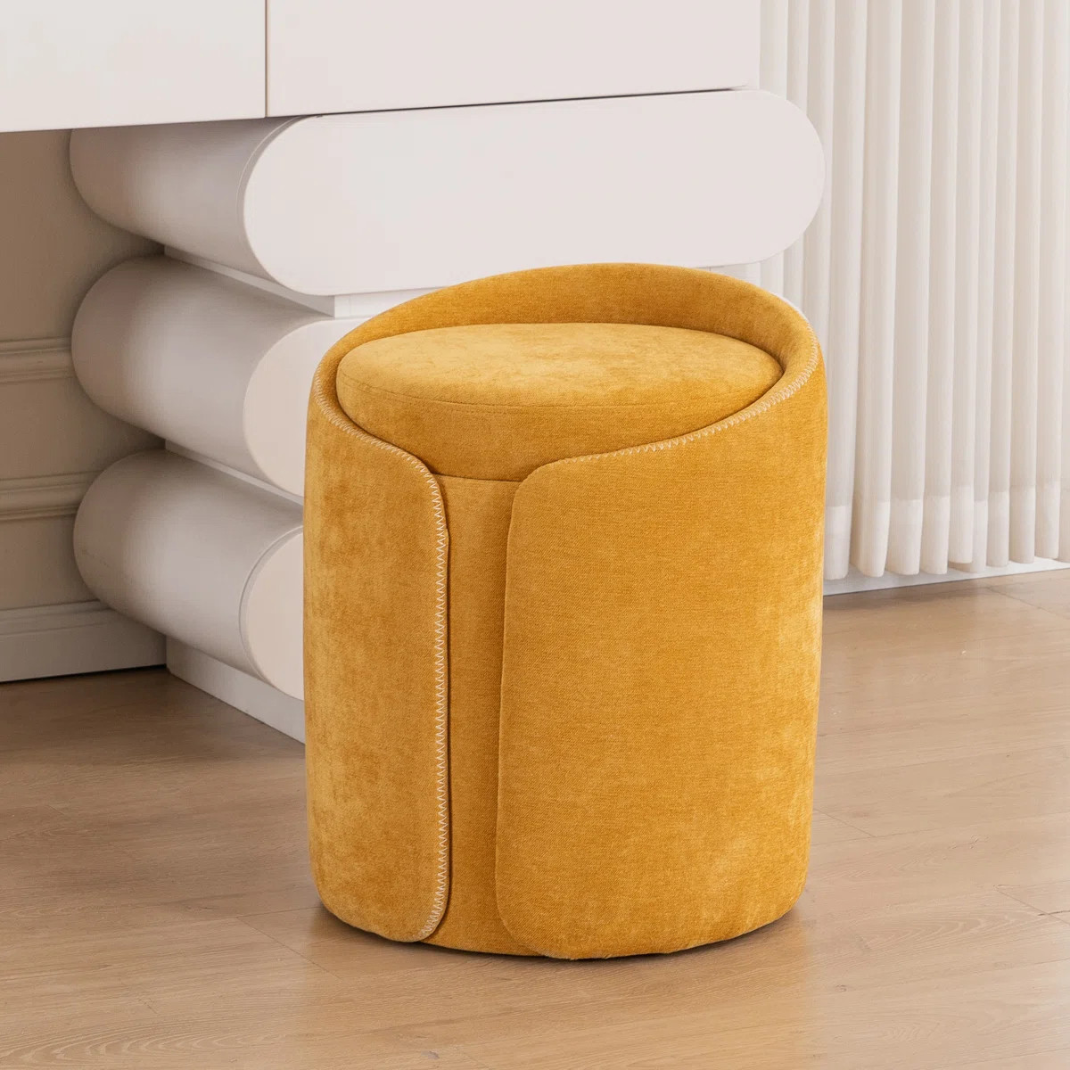 Eleny Upholstered Velvet Storage Ottoman | Wayfair North America