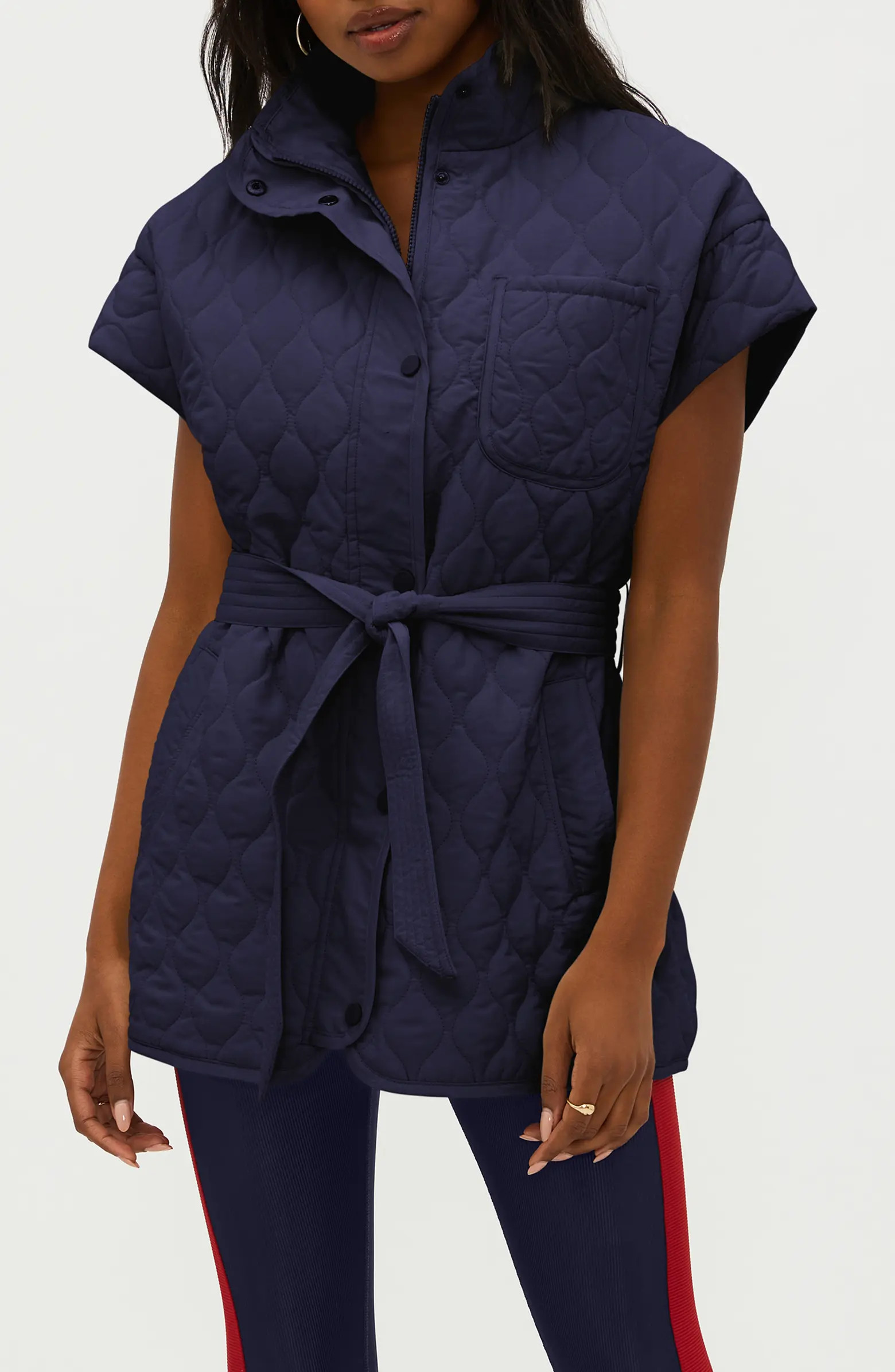 Glenn Belted Short Sleeve Quilted Vest | Nordstrom Rack