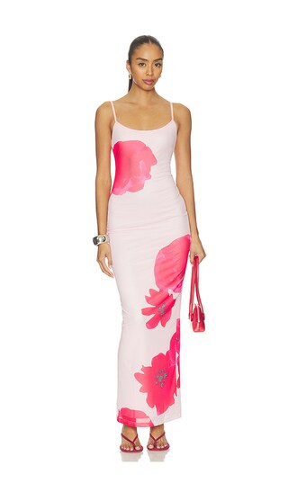 Jobelle Maxi Dress in Pink Floral | Revolve Clothing (Global)