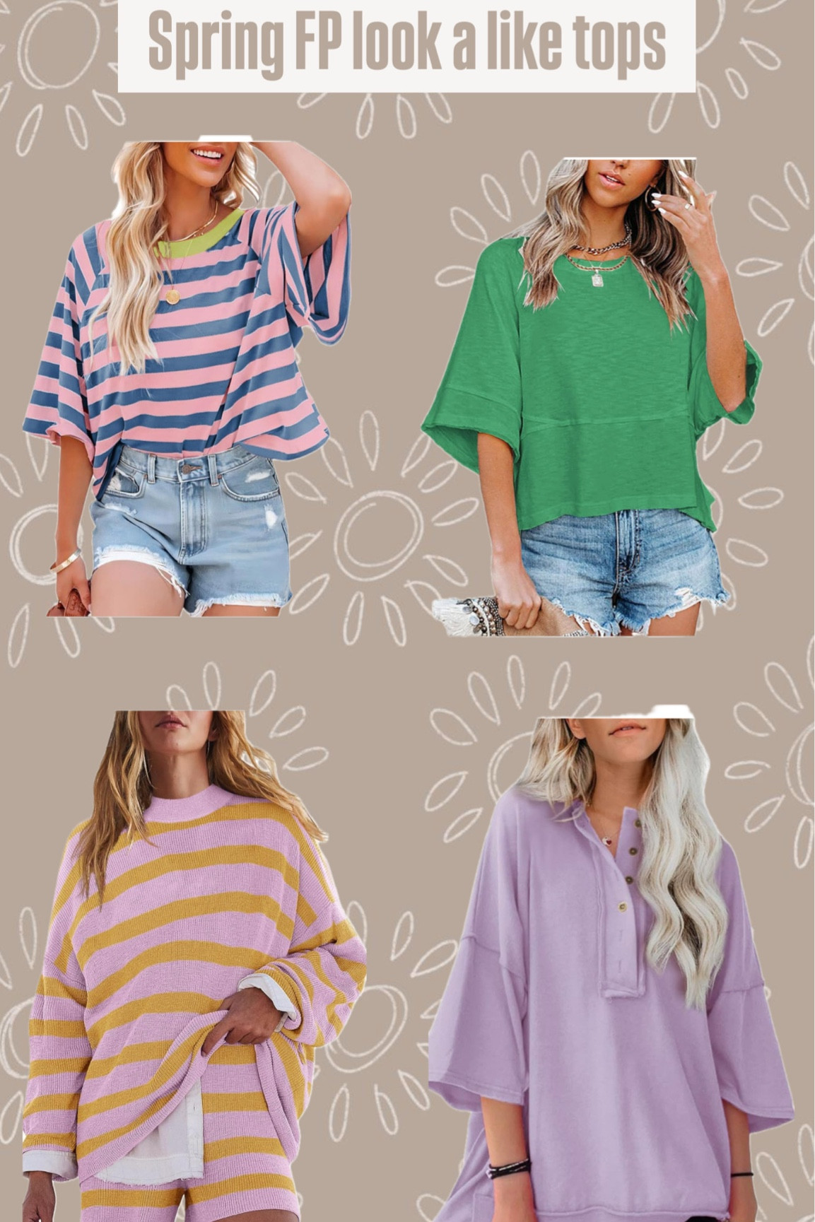 Spring Free people look a likes!!

#LTKSeasonal #LTKFindsUnder50 #LTKWatchNow