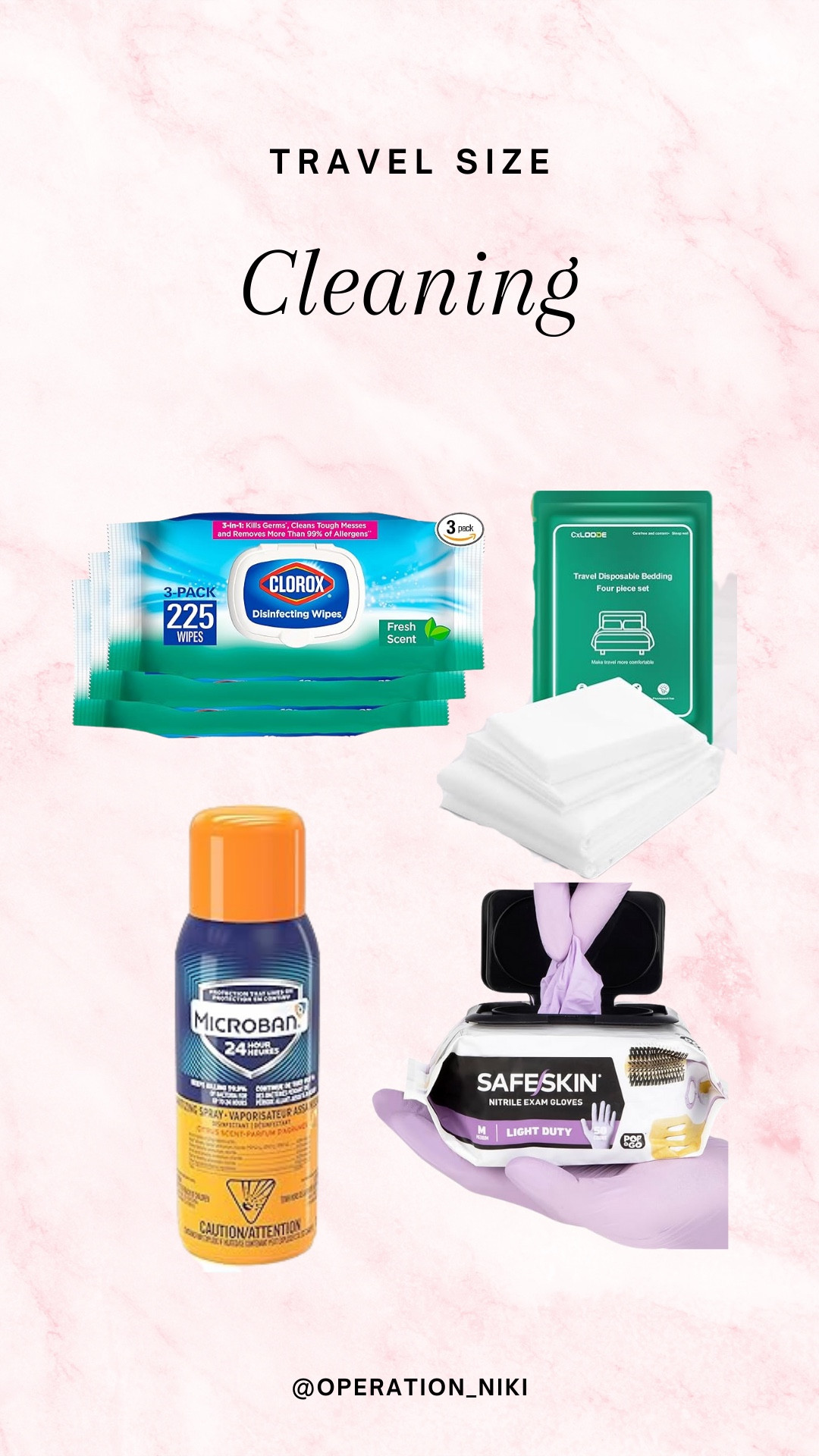 With travel-size cleaners and disinfecting wipes, it’s simple to keep things fresh and sanitized on the go. 
Follow for more @OPERATION_NIKI on IG, TikTok, & Facebook Cleaning, kitchen, Valentine’s, organization, sink, deep clean, kitchen reset, clean with me, home essentials, declutter, storage solutions, pantry organization, under-sink storage, dishwashing must-haves, countertop organization, kitchen gadgets, space-saving hacks, cleaning routine, home refresh, tidy home, vacation, resort

#LTKTravel #LTKItBag #LTKSpring