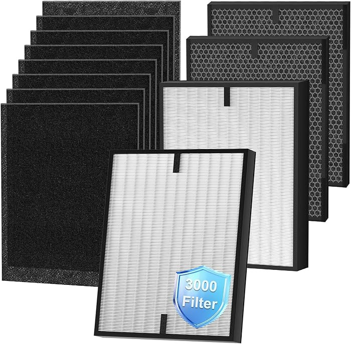 12 Pack 3000 Replacement Filter Compatible with 3000, 3000M, 3000 Pro, 2 Pack Post Filter, 2 Pack... | Amazon (US)