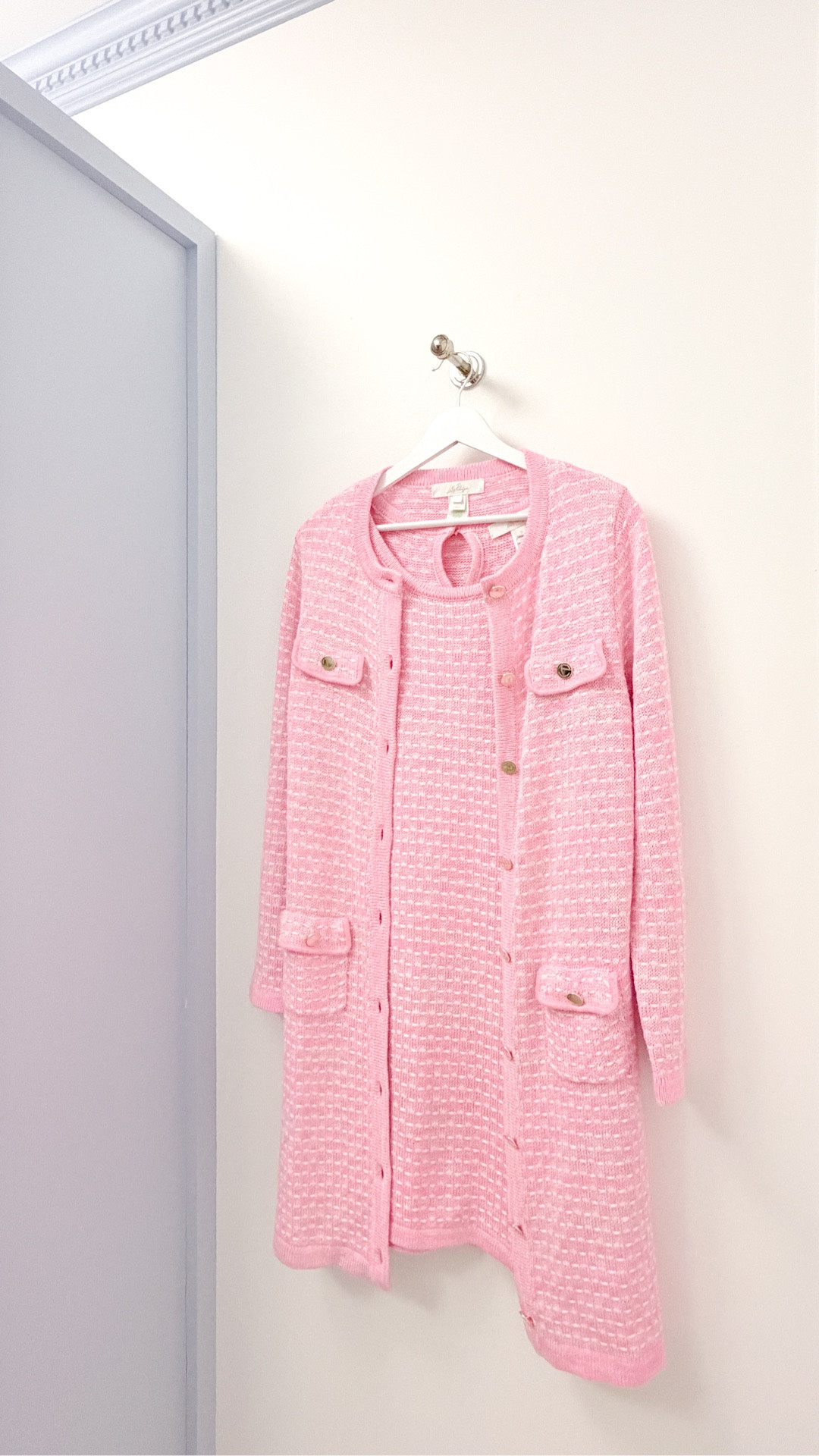 The closet upgrade that makes the biggest difference in a small space ✨

When I redesigned my ikea walk in closet, I needed a dedicated spot to steam clothes and lay out outfits without blocking access to the wardrobes 👗

A standard valet rod wouldn’t work with my wardrobe doors or a wall mounted one would hit & possibly damage my brand new jib door🚪

This retractable polished nickel valet hook was the perfect solution for a custom closet feel 💫

It pulls out when I’m getting ready and tucks completely into the wall when not in use so everything in my closet can stay nice 🤍

It’s a small closet upgrade, but it completely changes how functional and luxury the space feels - plus, let’s admit, it’s pretty cool ✨

#LTKdayinmylife #LTKgrwm #LTKHome