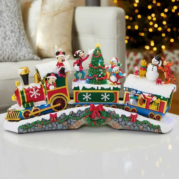 Animated Disney Holiday Train with Lights and Music - Walmart.com | Walmart (US)