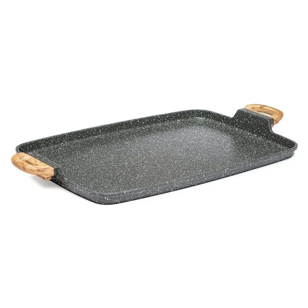 The Pioneer Woman Prairie Signature Cast Aluminum Double Griddle, Charcoal Speckle | Walmart (US)