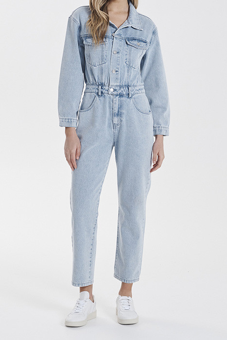 STELLA DENIM BOILER SUIT MID BLUE | Otrium US
