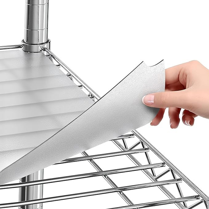 Sterling Shelf Liners Wire Rack Covers: Plastic Shelf Liner Cover for Wire Shelving: Cover Mats f... | Amazon (US)