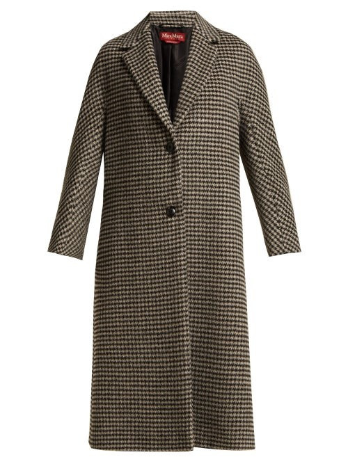 Max Mara Studio - Bembo Coat - Womens - Black White | Matches (US)