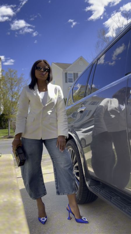 Jeans and white blazer for Sunday church/brunch

#LTKSeasonal #LTKstyletip #LTKfindsunder100