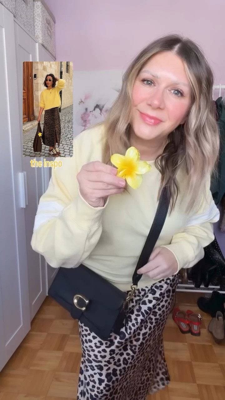 Recreating a Pinterest Outfit for Spring🌷

I always had a sweet spot for leopard print and why not styling it with yellow for spring! Love this combo 💛🐆 What do you think? Let me know in the comments below xx

📌SAVE📌 this reel to come back to later for a little spring outfit inspo ✨

#pinterestinspo #grwm #springoutfit #springfashion outfitinspo

#LTKshoes #LTKcanada #LTKstyletip