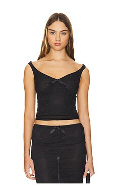 MAJORELLE Phoebe Top in Black from Revolve.com | Revolve Clothing (Global)