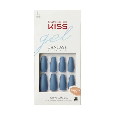 KISS Gel Fantasy Sculpted Fake Nails, ‘Sunshine Beauty’, 28 Count | Walmart (US)
