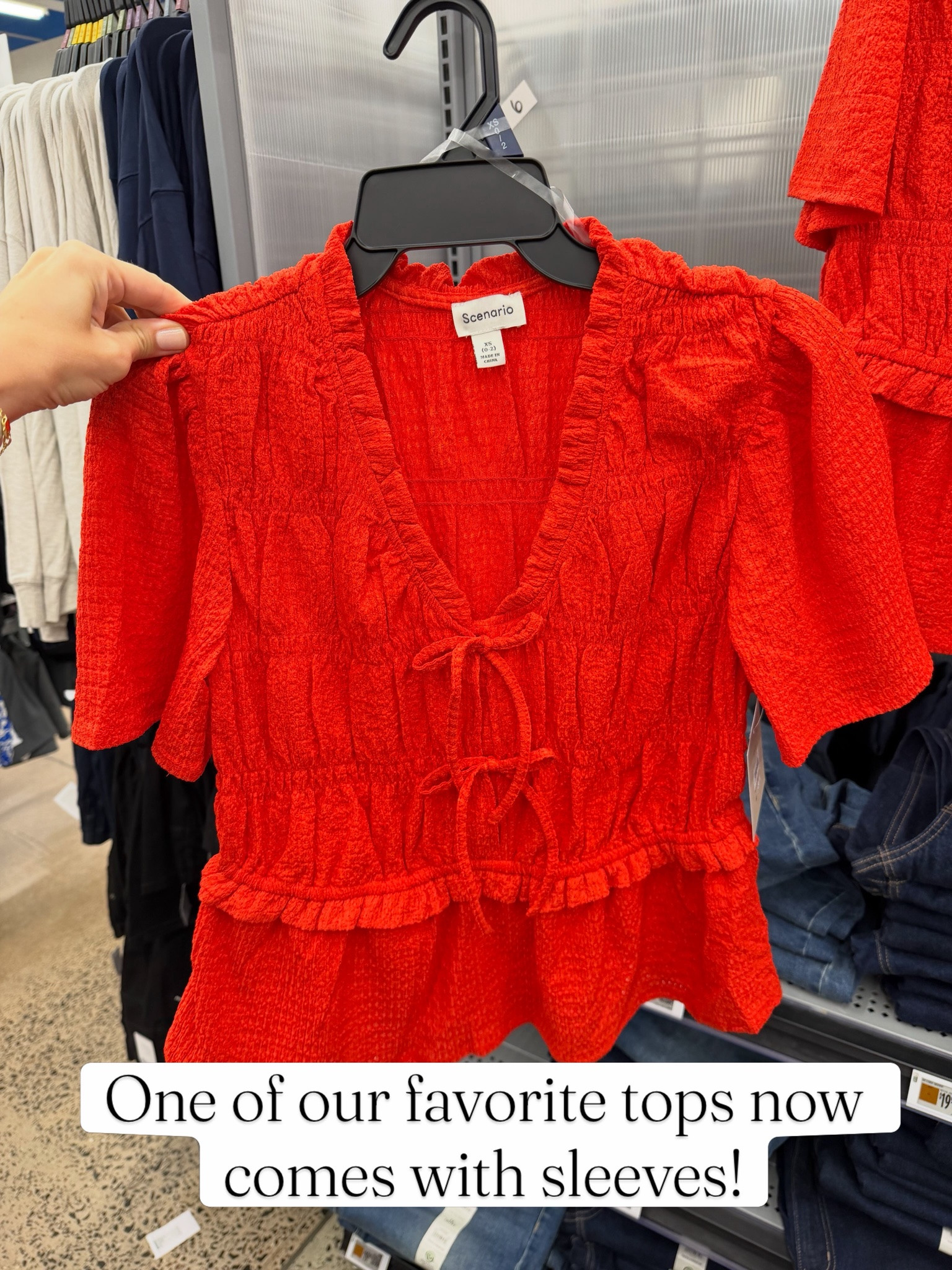 Walmart short sleeve top with peplum and bow tie detail, comfy and cute, work or date night. Fabric has a texture to it but not itchy. #walmartfashion

#LTKOver40