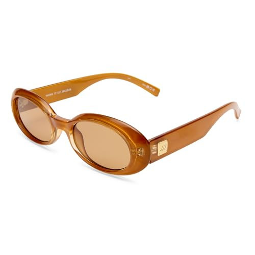 Le Specs Women's Work It Sunglasses, Gold Pearl, One Size | Amazon (US)