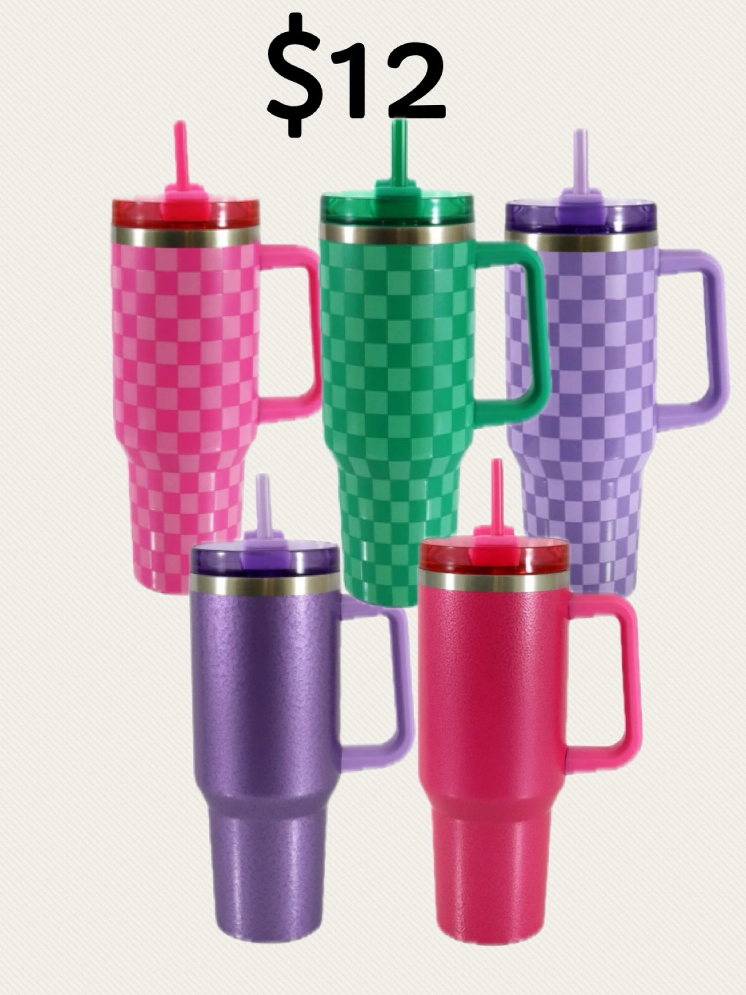 $12 40 oz tumblers
Stanley dupes 
Colorful cups hydration
Cheer mom
Sports mom
Teacher cup
Back to school 


#LTKFitness #LTKActive #LTKBacktoSchool