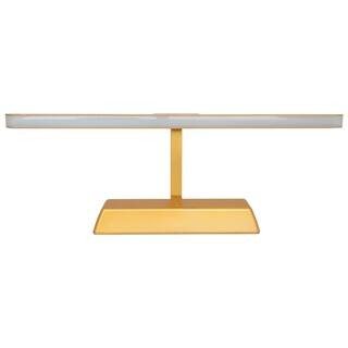 Westek Satin Gold 16 in. LED Swivel Picture Light with Remote Control BL-PL16-GD | The Home Depot