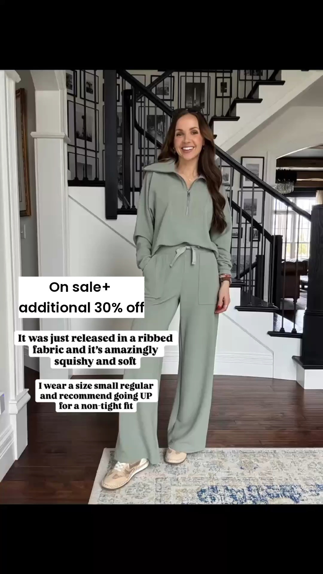 @Spanx is having an amazing sale! Items that are already marked down are an additional 30% off- this green ribbed air essentials set is included!

#LTKSaleAlert