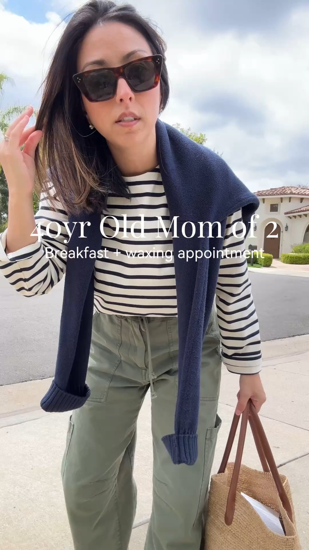 40yr old mom of 2 - What I wore to breakfast and my waxing appt.

Tuckernuck tee xs
Pistola cargos petite 25 - you can size down
Dolce Vita flats 5
Aritzia tote - sold out, linked similar
Everlane cotton sweater xs
Electric Picks earrings
Dorsey James necklace 15"
Celine sunglasses

#LTKmomlife #LTKPetite #LTKootd