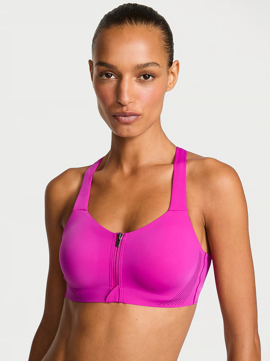 Buy VSX Knockout™ Front-Close Sports Bra, Pink Sugar - Order Sport Bras online - PINK US | Victoria's Secret (US / CA )