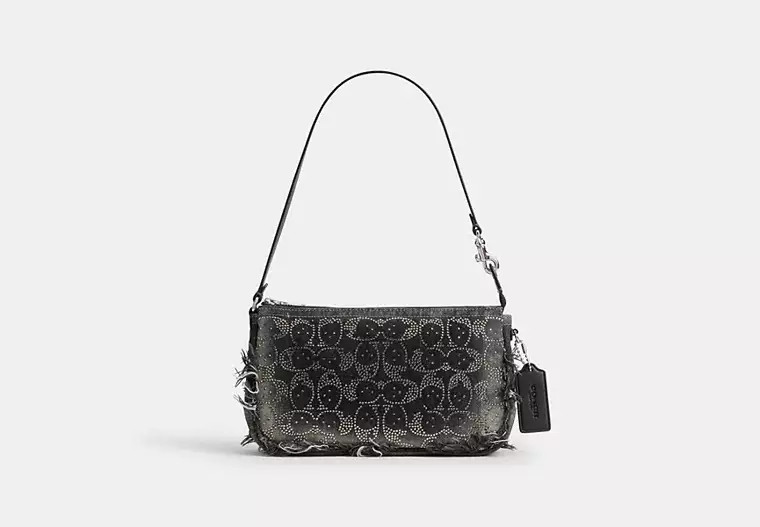 Plaza Bag In Regenerative Cotton Denim With Loved Crystal Signature | Coach (US)