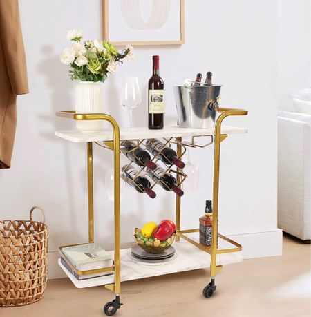 If you’re looking for a bar cart then you need this one from Amazon! 
#barcart #gold #home #kitchen #amazon 

#LTKSale #LTKhome #LTKSeasonal
