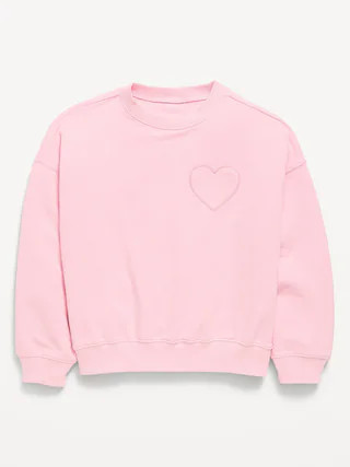 Favorite Fleece Oversized Tunic Sweatshirt for Girls | Old Navy (US)