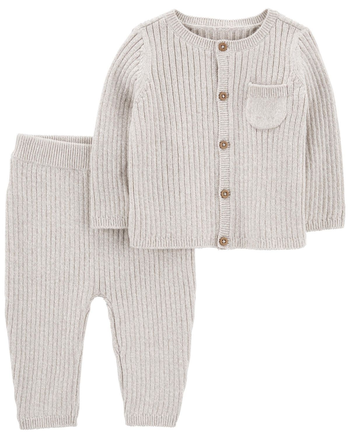 Heather Baby 2-Piece Cardigan Sweater & Pant Set | carters.com | Carter's