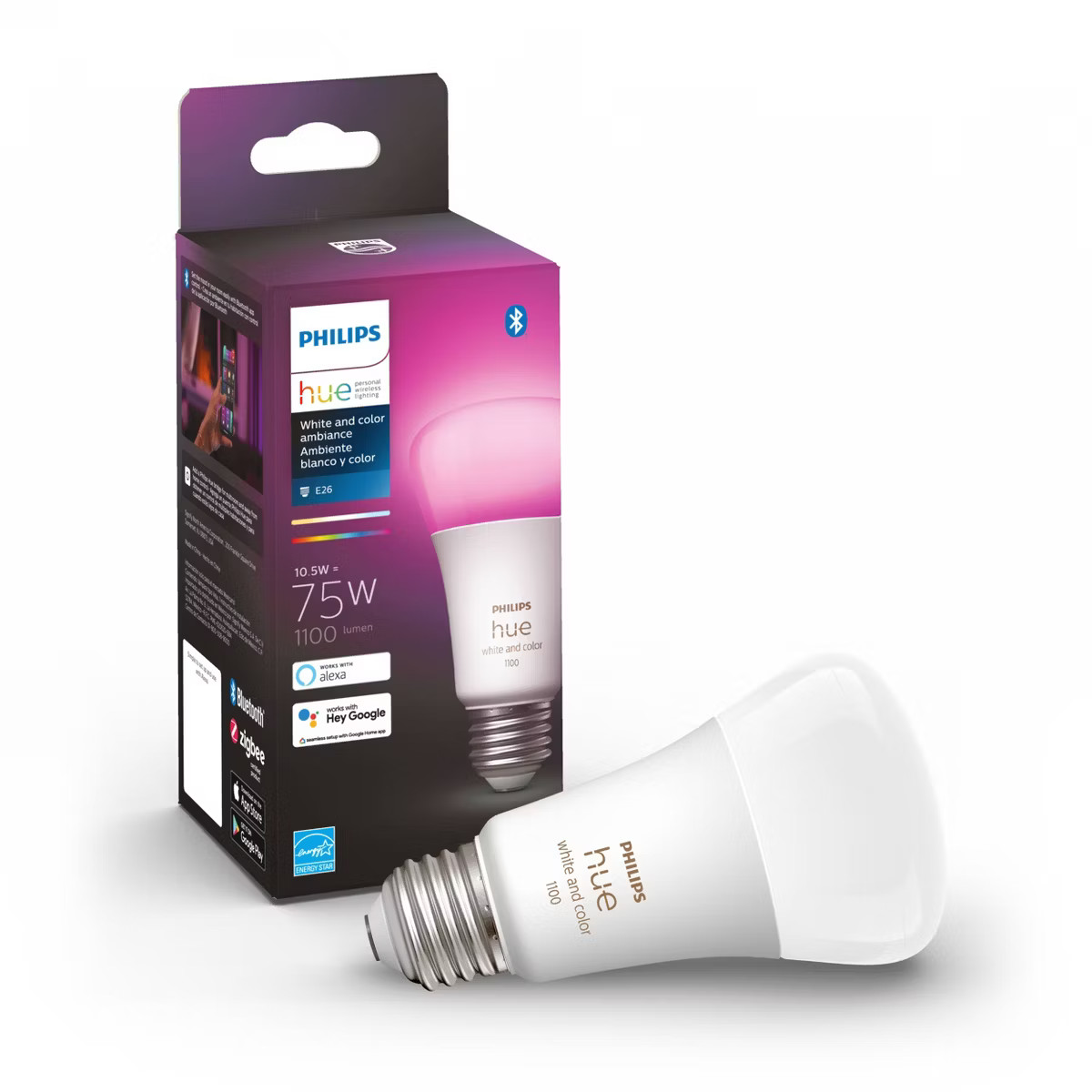 Philips Hue A19 75W Smart LED Bulb | Target