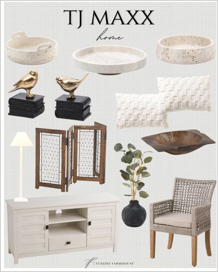 Tj Maxx Home

Take a look at these gorgeous new arrivals from Tj Maxx!

Spring, home decor, chairs, console, cabinet, pets, bookends, bowls, trays, neutrals

#LTKfindsunder100 #LTKhome #LTKsalealert