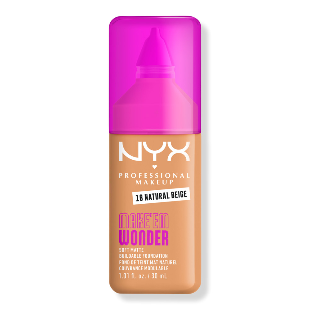 NYX Professional Makeup Make 'EM Wonder, 24H Soft Matte Foundation - Natural Beige | Ulta