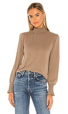 Smocked Mock Neck Top
                    
                    SUNDRY | Revolve Clothing (Global)