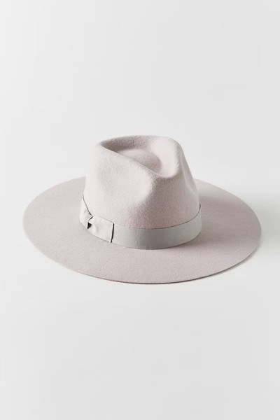 UO Flat Brim Felt Fedora | Urban Outfitters (US and RoW)