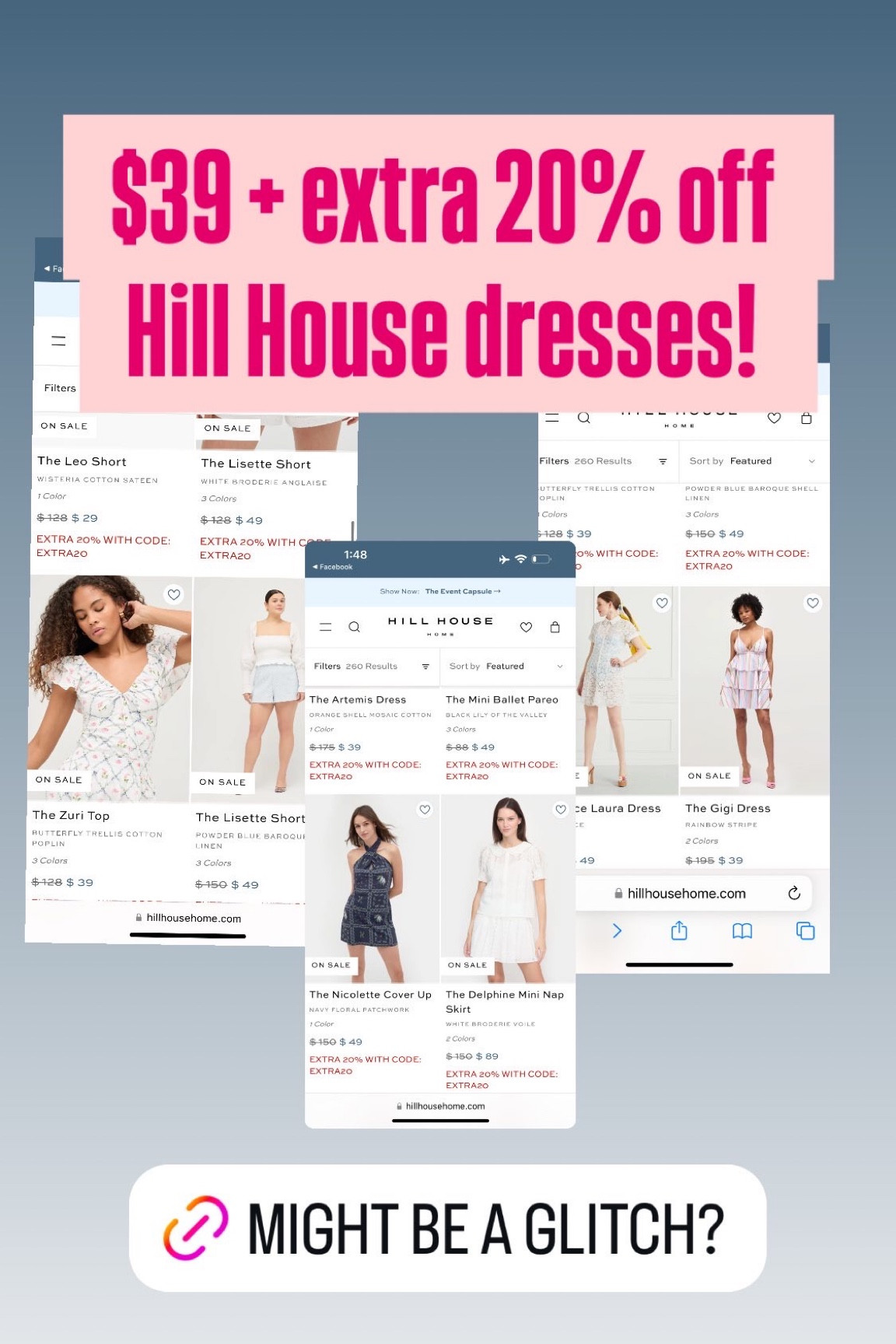 The cheapest sale I’ve ever seen on hill house 

Hill house code 
Hill house nap dress
Hill house sale 
#LTKBump
#LTKTravel

#LTKSaleAlert #LTKOver40 #LTKMidsize