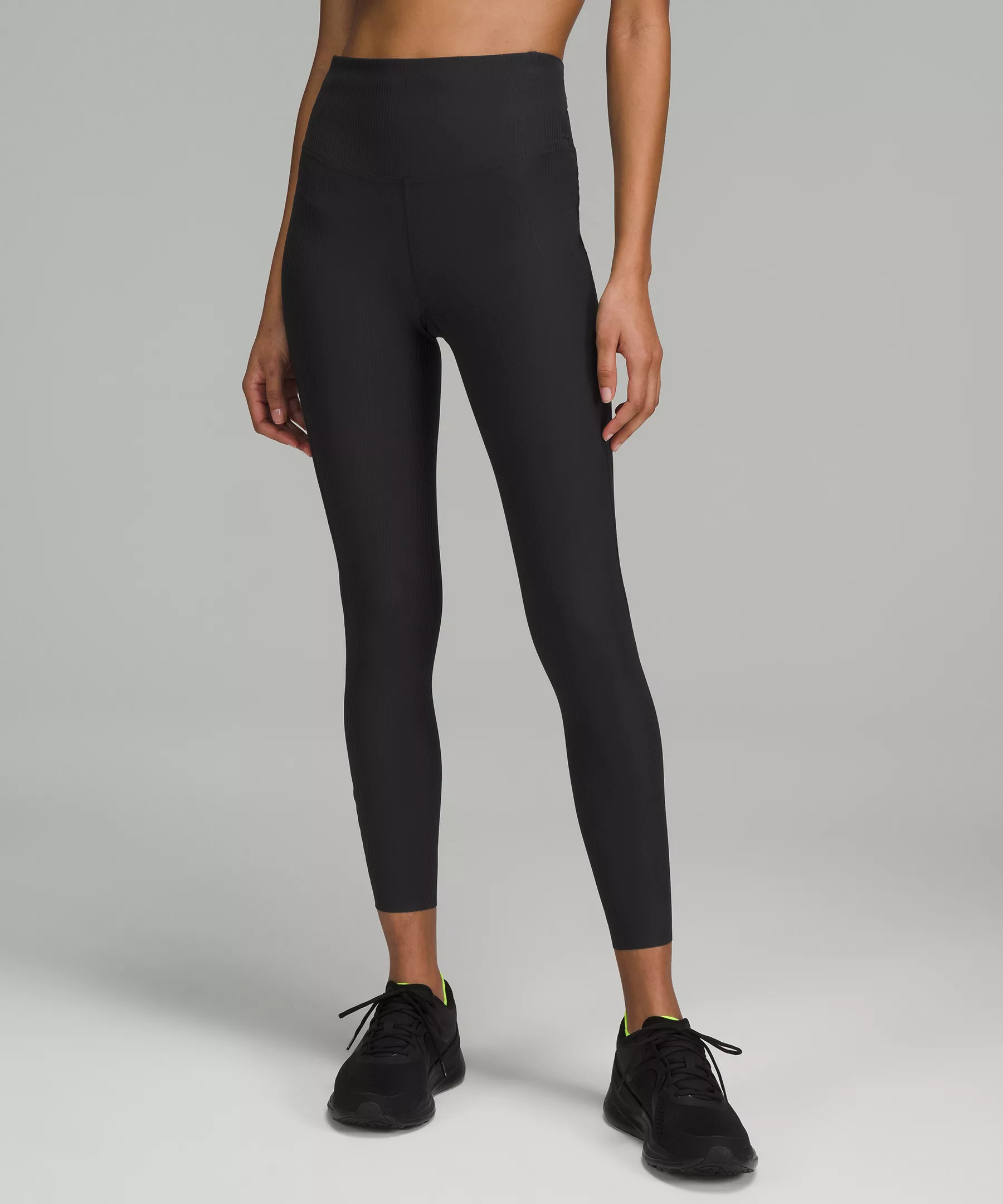 Base Pace High-Rise Ribbed Tight 25" | Women's Pants | lululemon | Lululemon (US)
