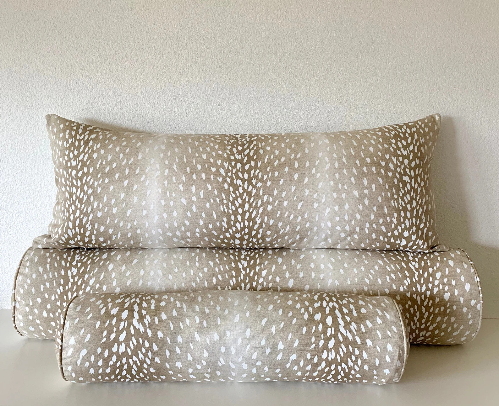 Fawn Antelope Deer 100% Cotton Lumbar Pillow Covers / Throw Pillow Covers / Bolster Pillow Covers... | Etsy (US)