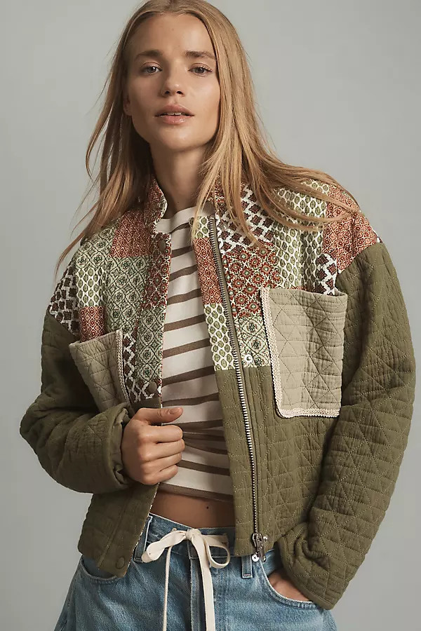 Printed Patchwork Jacket | Anthropologie (US)