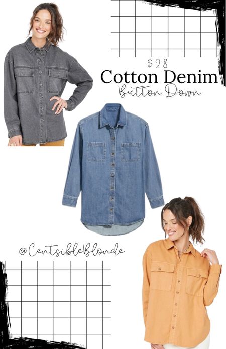 Cotton denim button down
Denim shirt
Layering shirt
Oversized shirt
Fall shirt


#LTKtravel #LTKSeasonal #LTKunder50