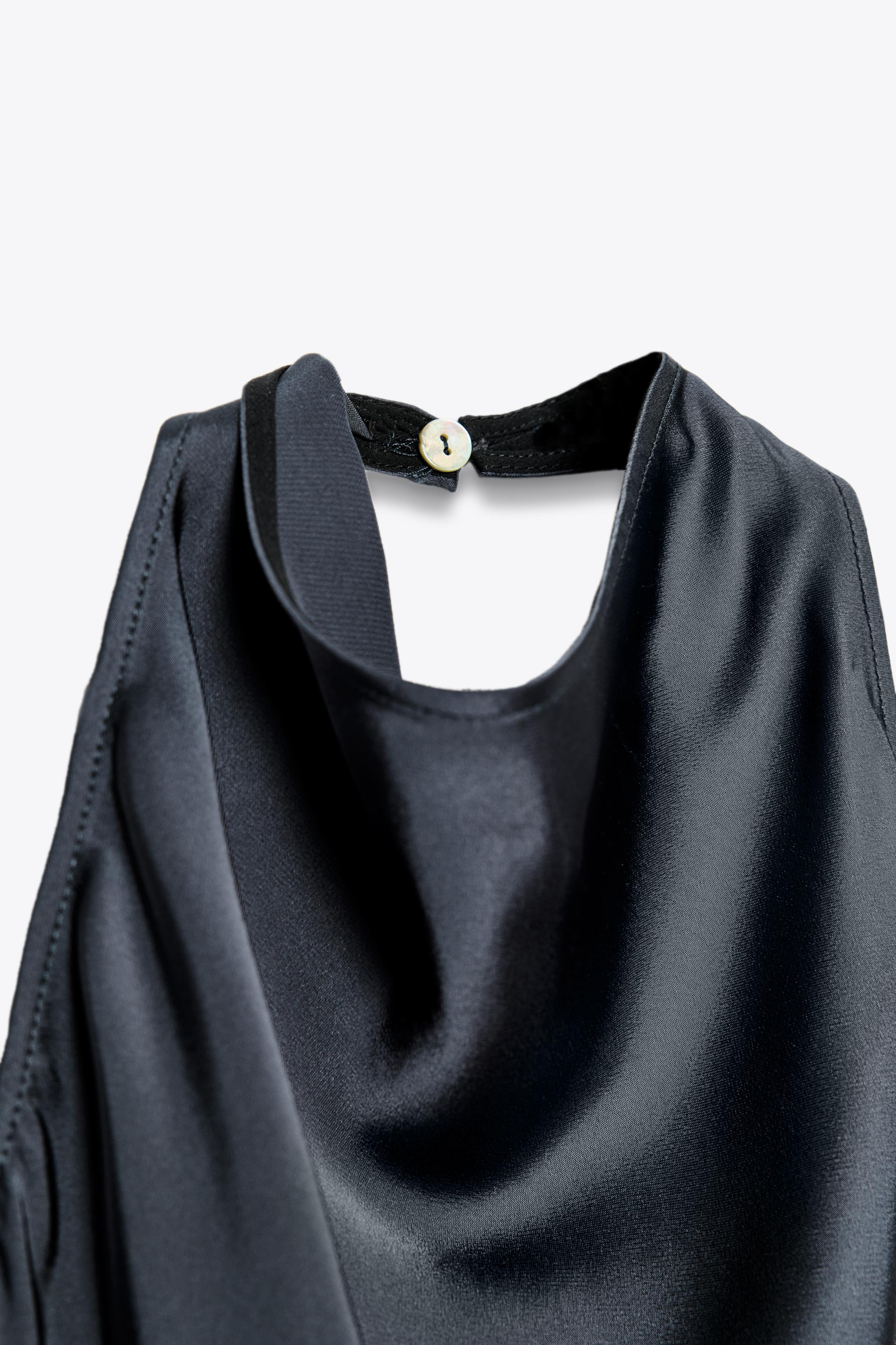ZW COLLECTION SATIN HALTER TOP | Zara UK