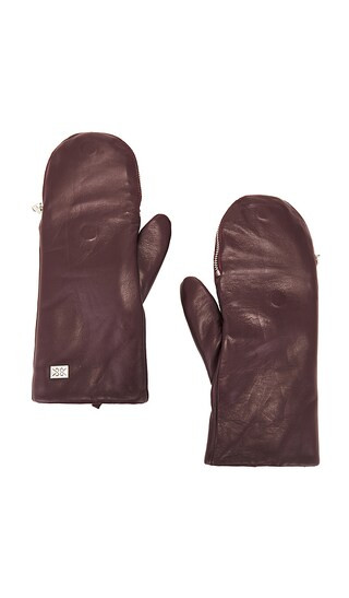 Soia & Kyo Betrice Gloves in Burgundy. - size M | Revolve Clothing (Global)