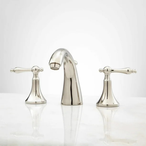 Signature Hardware 904796 Dalles 1.2 GPM Widespread Bathroom Faucet - Nickel - Walmart.com | Walmart (US)