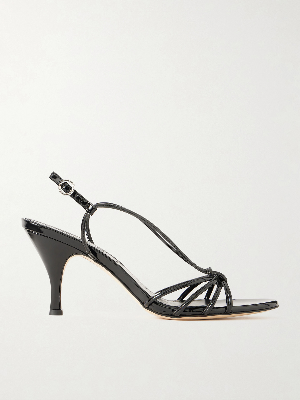 Aeyde - Solange Patent-leather Sandals - Black | NET-A-PORTER (US)