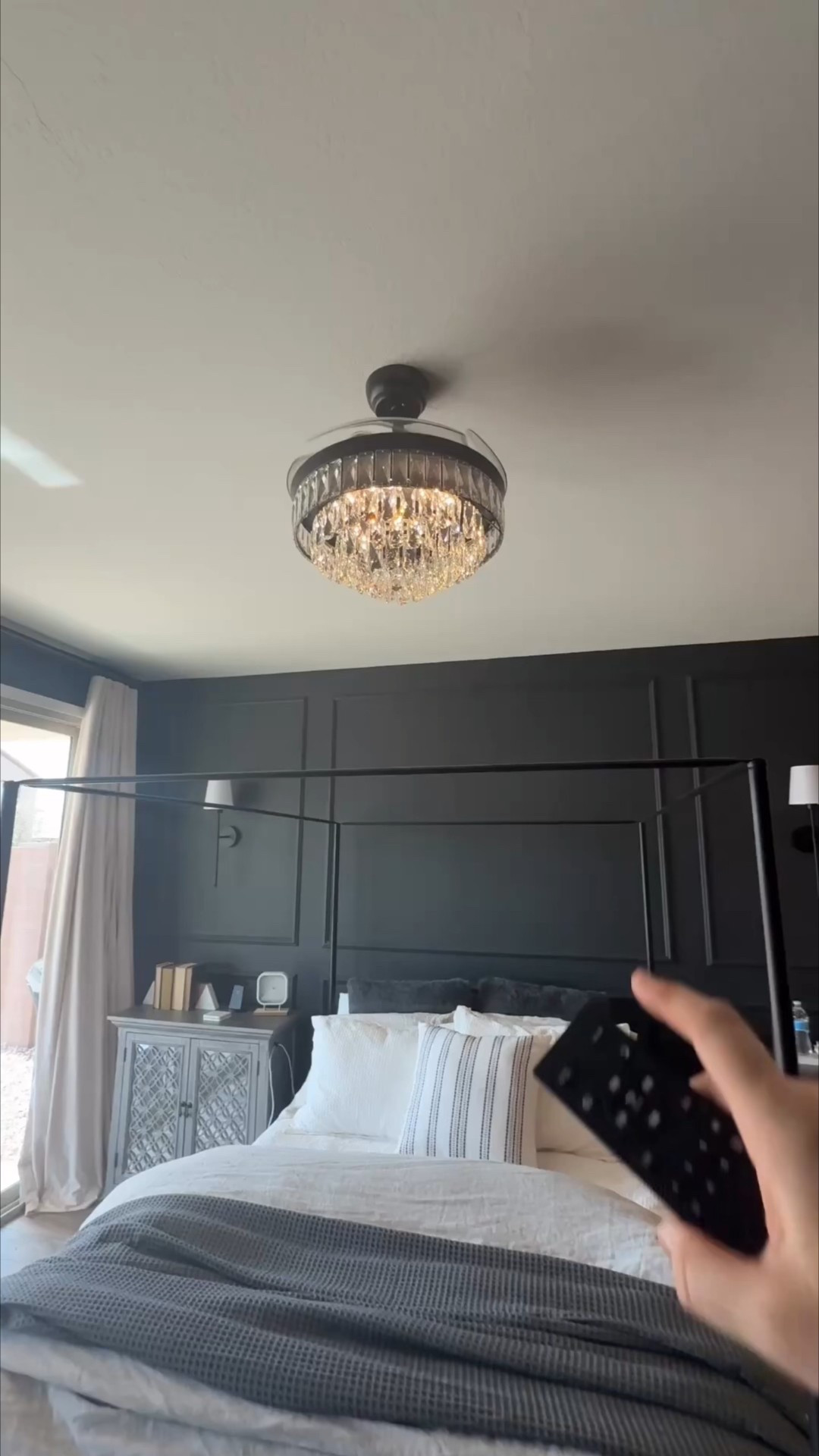 I wanted airflow without sacrificing style, and this one actually moves a lot of air while still looking pretty. Linked here.