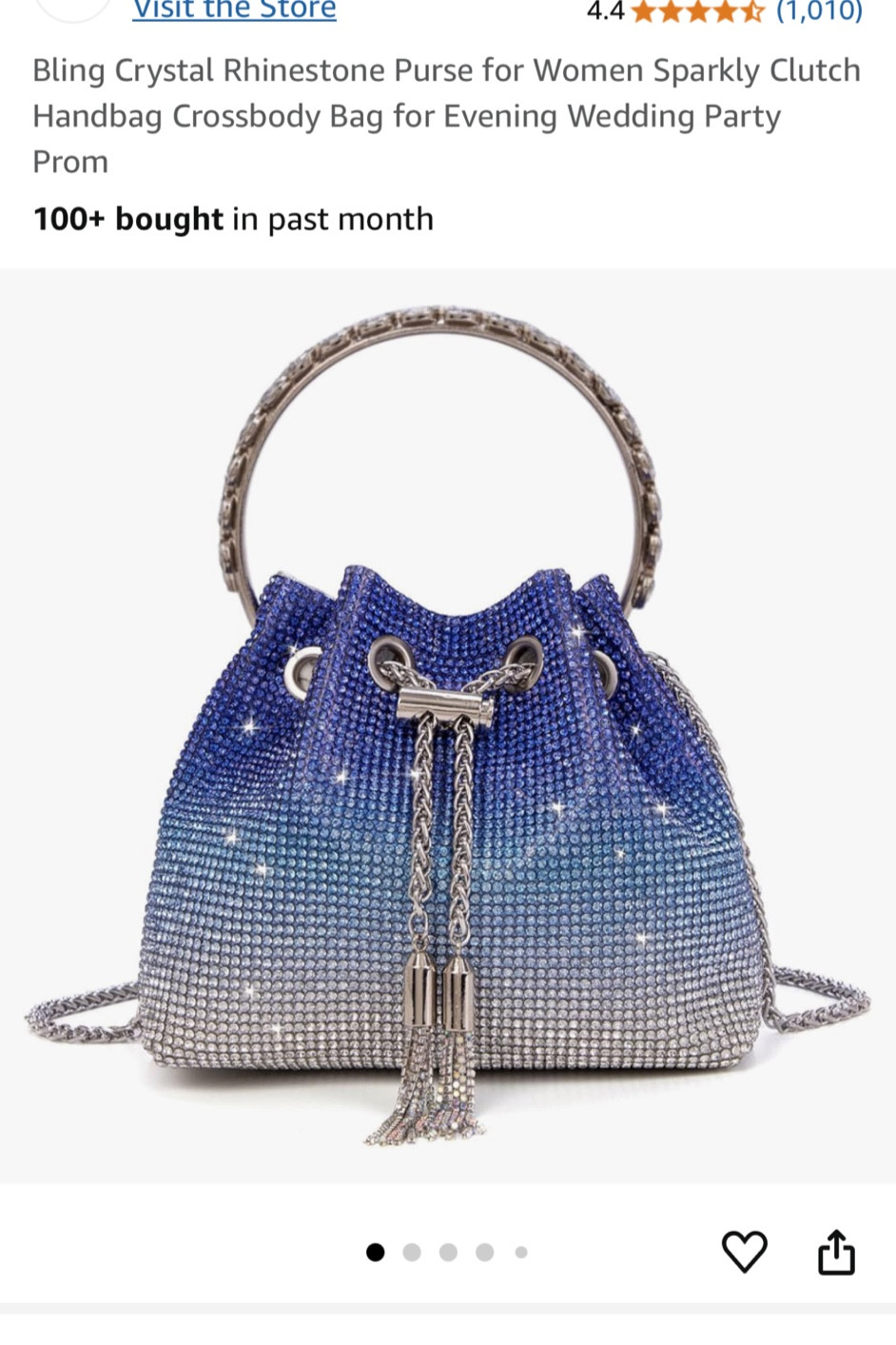 This ombre rhineston bag is the perfect evening bag! It’s definitely a spring musthave

#LTKFindsUnder50 #LTKSaleAlert #LTKItBag