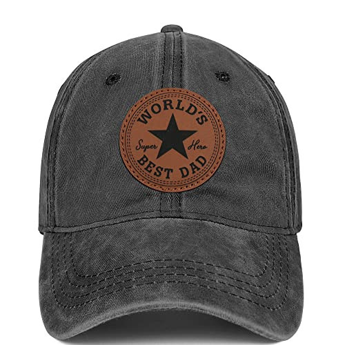 Worlds Best Dad Ever Hat Fathers Day Birthday Gifts for Dad Papa from Daughter Son Black Trucker Hat | Amazon (US)
