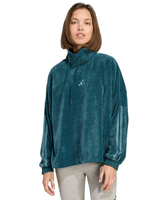 Women's Tiro Velour High Neck Sweatshirt | Macy's