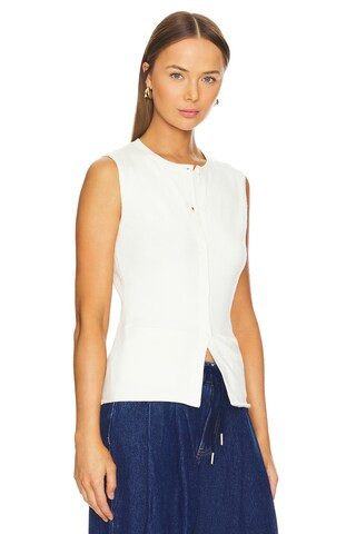 LIONESS Kourt Vest in Ivory from Revolve.com | Revolve Clothing (Global)