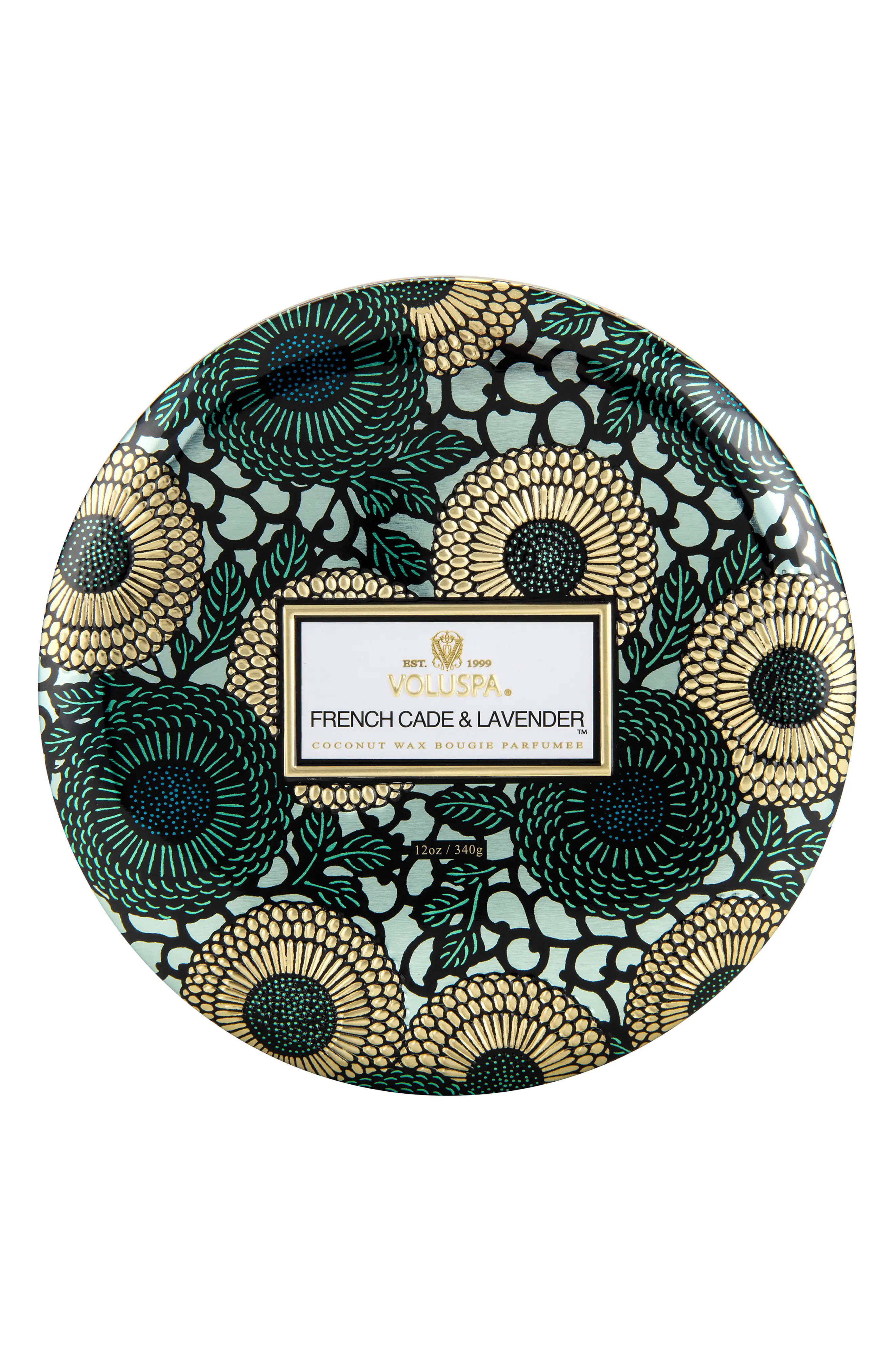 Voluspa Japonica French Cade Lavender Three-Wick Decorative Tin Candle, Size One Size - None | Nordstrom