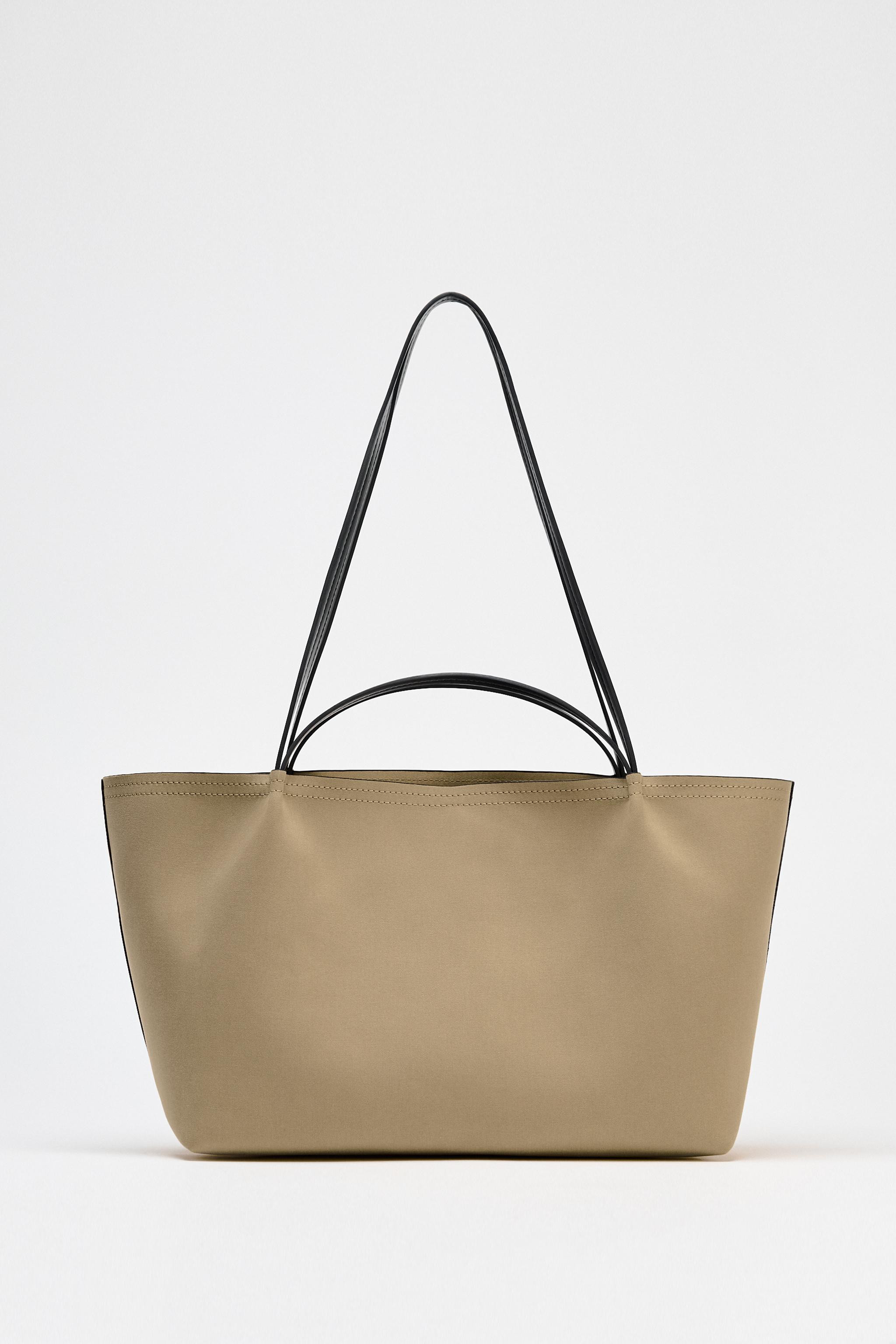GABARDINE SHOPPER BAG | Zara US