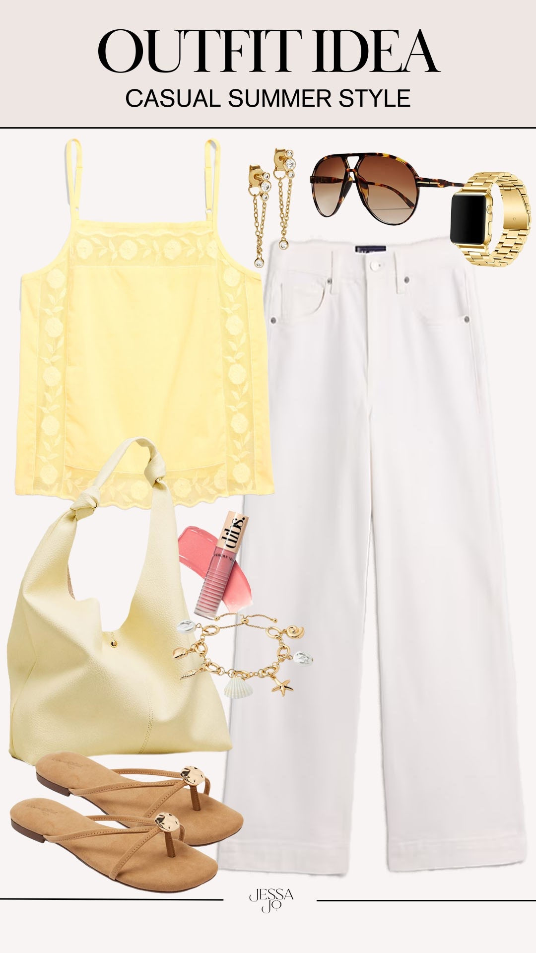 Casual summer style. Trendy summer style. Summer OOTD. Old navy yellow blouse. Target white wide leg jeans. Butter yellow summer style.

#LTKootd #LTKSeasonal #LTKSaleAlert